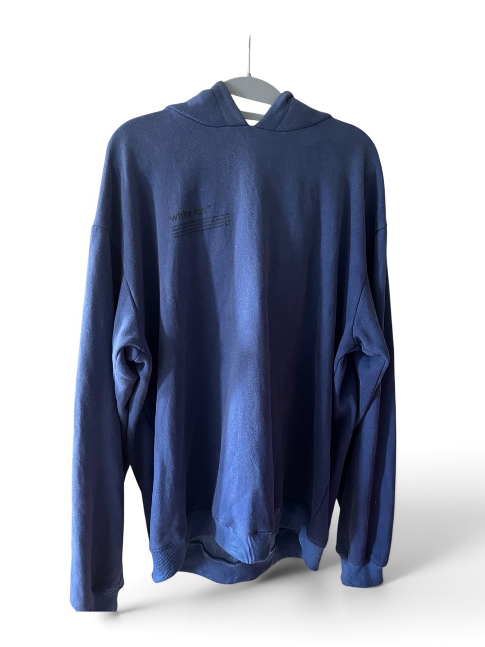 White Fox Boutique Blue Crewneck Hoodie Pullover